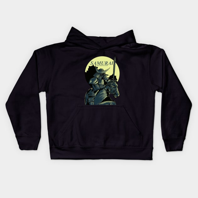 samurai Kids Hoodie by zalkov